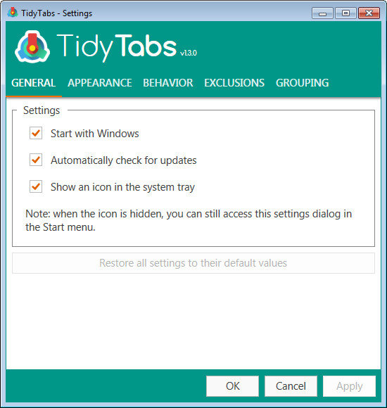 TidyTabs(桌面管理工具)下载
