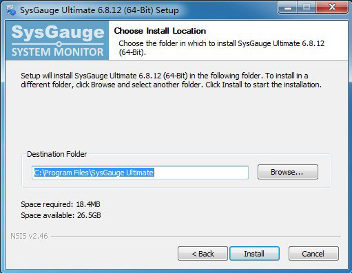 SysGauge Ultimate + Server 9.9.18 instal the new