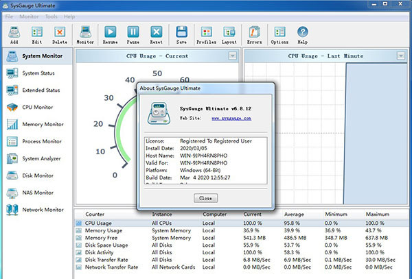SysGauge Ultimate + Server 9.9.18 instal the last version for windows
