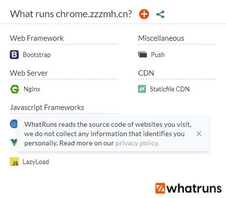 WhatRuns(Chrome网站技术分析插件)