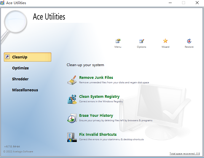Ace Utilities(系统垃圾清理工具)官方版